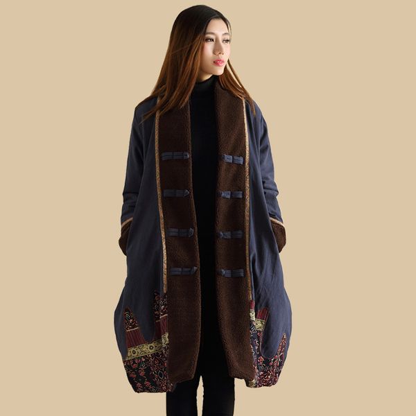 ethnic trench coat 2017 women winter jacket wadded long jacket chinese winter coat autumn overcoat kaban winterjas dames jaqueta, Black
ethnic trench coat 2017 women winter jacket wadded long jacket chinese winter coat autumn overcoat kaban winterjas dames jaqueta, Black