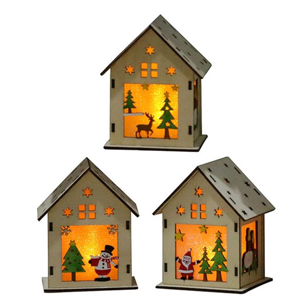 delicate diy wooden led light wood house cute snowman/santa claus/ elk style christmas tree hanging ornaments holiday decoration
delicate diy wooden led light wood house cute snowman/santa claus/ elk style christmas tree hanging ornaments holiday decoration