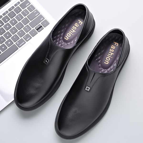 2019 now leather shoes men casual shoes loafers mocasines hombre breathable slip on sneakers men leather zapatos de hombre, Black
2019 now leather shoes men casual shoes loafers mocasines hombre breathable slip on sneakers men leather zapatos de hombre, Black
