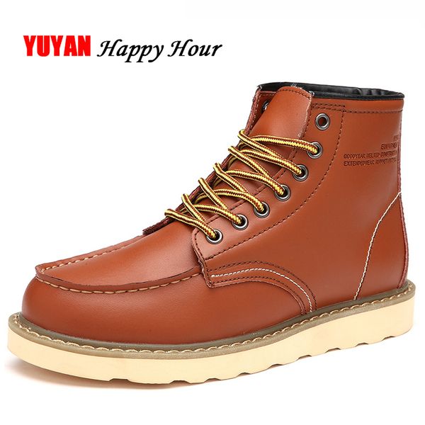 new fashion waterproof snow boots men genuine leather winter shoes warm plush for cold winter thick sole mens ankle boots k098, Black
new fashion waterproof snow boots men genuine leather winter shoes warm plush for cold winter thick sole mens ankle boots k098, Black