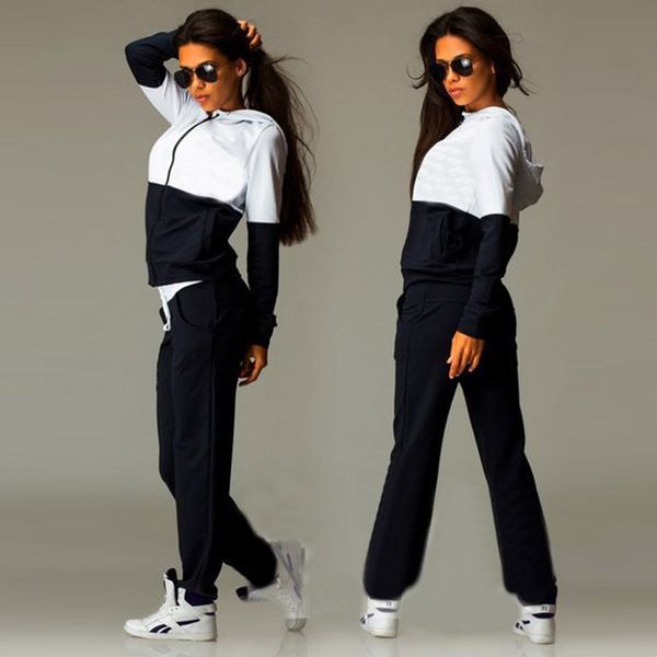 2019 autumn winter sports suit women overalls rompers womens jumpsuit elegant fitness playsuit two piece set bandage jumpsuit, Black;white
2019 autumn winter sports suit women overalls rompers womens jumpsuit elegant fitness playsuit two piece set bandage jumpsuit, Black;white