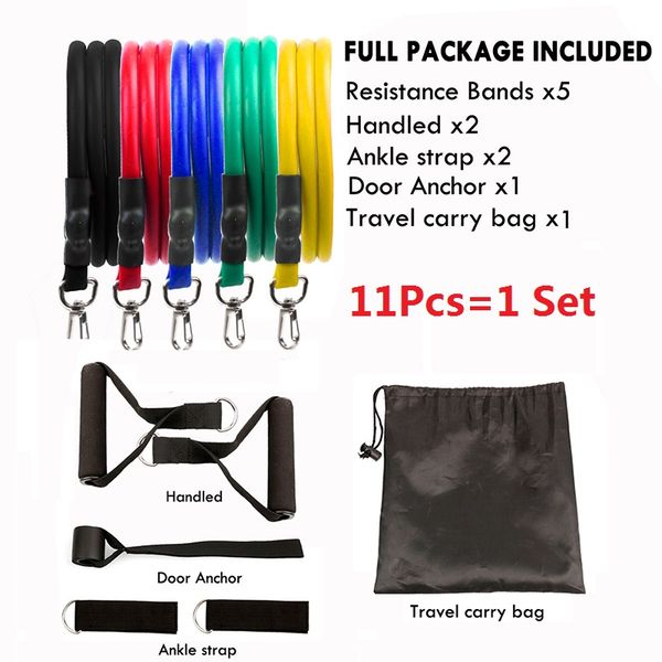 11pcs 1 set pull rope whlesale fitness exercises resistance bands latex tubes pedal excerciser body training workout elastic yoga band
11pcs 1 set pull rope whlesale fitness exercises resistance bands latex tubes pedal excerciser body training workout elastic yoga band