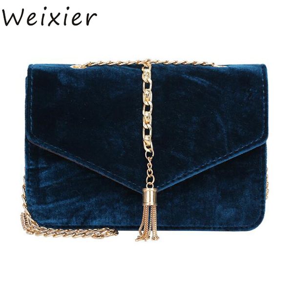weixier velvet shoulder bag chain tassel crossbody bags designer vintage ladies velour handbags small flap messenger bag ly-76
weixier velvet shoulder bag chain tassel crossbody bags designer vintage ladies velour handbags small flap messenger bag ly-76