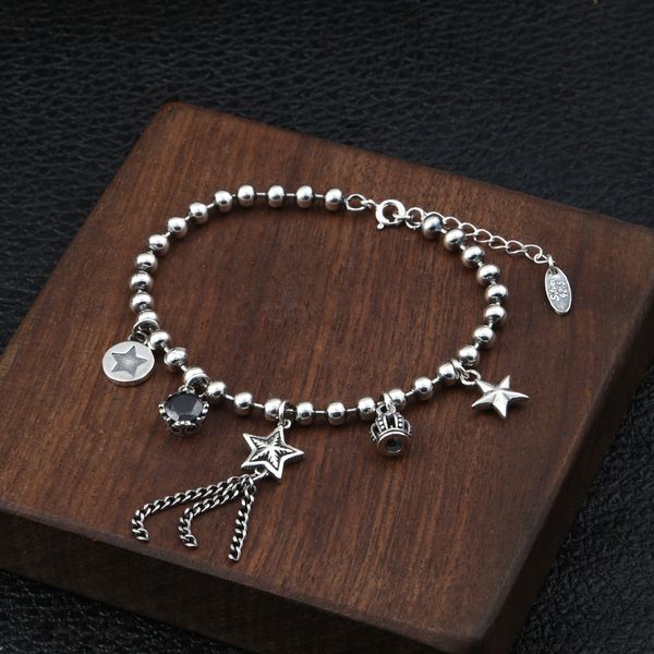 s925 silver jewelry individual thai silver fashion bracelet multicomponent pentagon ball chain women's bracelet, Golden;silver
s925 silver jewelry individual thai silver fashion bracelet multicomponent pentagon ball chain women's bracelet, Golden;silver