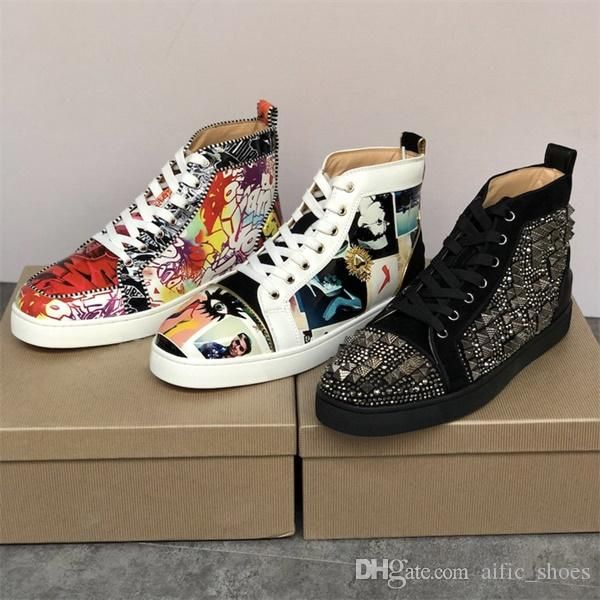 luxury men high-red bottom shoes patent leather orlato sneaker dress party shoe deisgner shoes with box us5-13, Black
luxury men high-red bottom shoes patent leather orlato sneaker dress party shoe deisgner shoes with box us5-13, Black