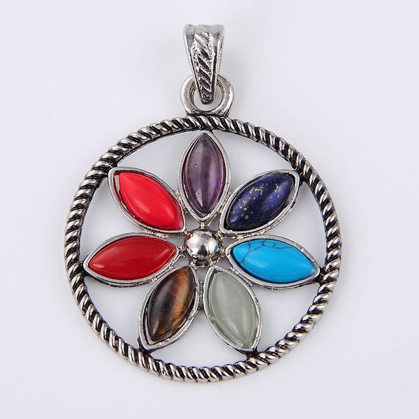 new 7 chakras natural stone pendant round angel wings health amulet fashion reiki energy yoga pendants for necklace jewelry, Silver
new 7 chakras natural stone pendant round angel wings health amulet fashion reiki energy yoga pendants for necklace jewelry, Silver