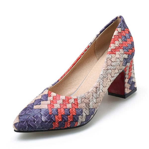 new plus size 33-48 ladies high heels pointed toe print shoes woman party office spring autumn pumps female, Black
new plus size 33-48 ladies high heels pointed toe print shoes woman party office spring autumn pumps female, Black