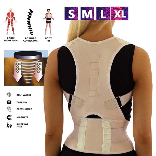 sitting posture corrector adjustable magnetic shape body shoulder brace belt men and women back vertebra correct therapy, Black;gray
sitting posture corrector adjustable magnetic shape body shoulder brace belt men and women back vertebra correct therapy, Black;gray