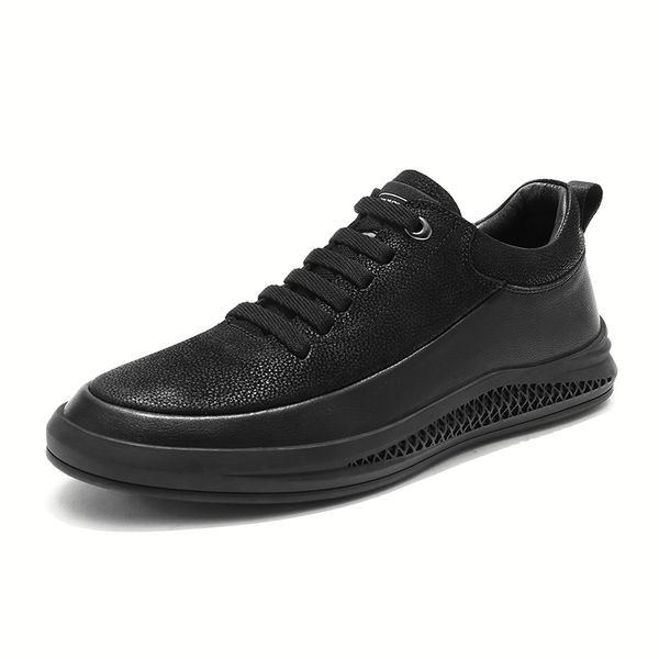 non-slip genuine leather autumn winter men shoes height increasing outdoor casual shoes sneakers breathable walking men, Black
non-slip genuine leather autumn winter men shoes height increasing outdoor casual shoes sneakers breathable walking men, Black