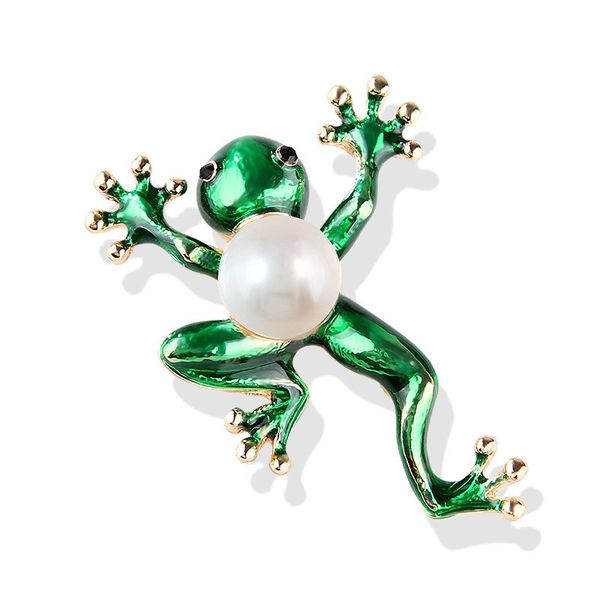 concise originality animal brooch woman enamel oil dripping set pearl frog brooch shawl parts, Gray
concise originality animal brooch woman enamel oil dripping set pearl frog brooch shawl parts, Gray
