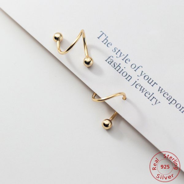 new women's fashion 100% 925 sterling silver stud earrings fashion spiral tiny cute beads stud earrings girls gift, Golden;silver
new women's fashion 100% 925 sterling silver stud earrings fashion spiral tiny cute beads stud earrings girls gift, Golden;silver