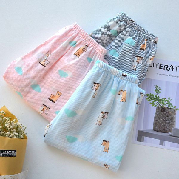 pajama pants for women cotton trousers double gauze long sleep bottoms ladies pants, Black;brown
pajama pants for women cotton trousers double gauze long sleep bottoms ladies pants, Black;brown