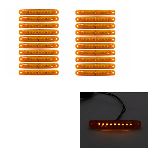 20pcs red 9-led bus/truck/trailer/truck 24v led lights side marker light waterproof led light tail indicator parking
20pcs red 9-led bus/truck/trailer/truck 24v led lights side marker light waterproof led light tail indicator parking