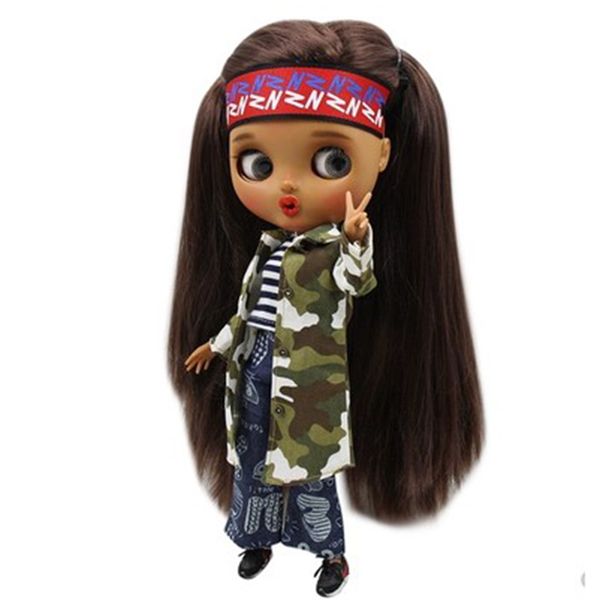 1/6 cool long sleeve camouflage jacket and pants suit for blythe doll clothing accessories
1/6 cool long sleeve camouflage jacket and pants suit for blythe doll clothing accessories