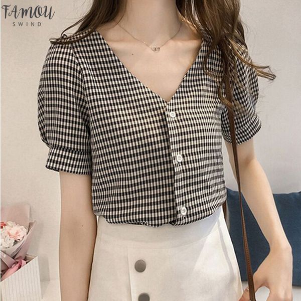 blouse shirt womens korean style v neck fashion clothing short sleeve women and blouses female clothes stylish ladies, White
blouse shirt womens korean style v neck fashion clothing short sleeve women and blouses female clothes stylish ladies, White