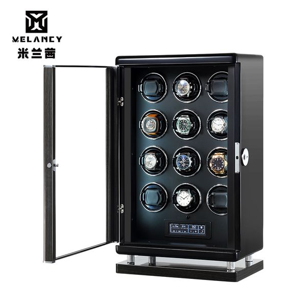 excellent 10 automatic watch winder box with mabuchi motor machine storage box led touch screen control high end quality, Black;blue
excellent 10 automatic watch winder box with mabuchi motor machine storage box led touch screen control high end quality, Black;blue
