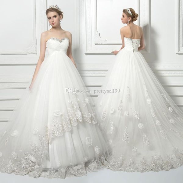 strapless empire lace wedding dresses 2020 sweep train beaded lace up back sweetheart wedding bridal gowns, White
strapless empire lace wedding dresses 2020 sweep train beaded lace up back sweetheart wedding bridal gowns, White
