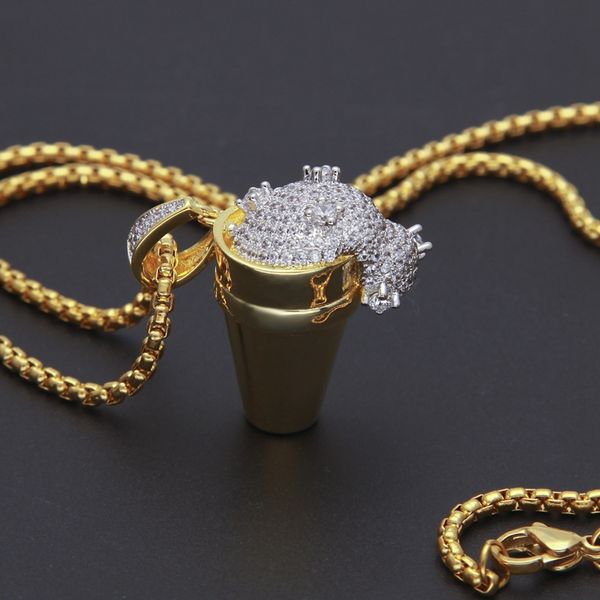 mens hip hop necklace jewelry ice cream cup pendant necklace styrofoam cup iced out pendant hiphop necklace, Silver
mens hip hop necklace jewelry ice cream cup pendant necklace styrofoam cup iced out pendant hiphop necklace, Silver