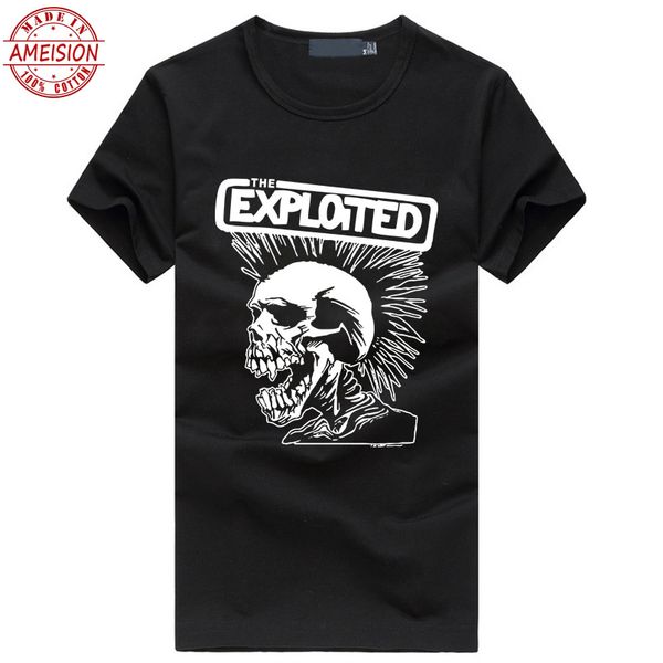 the exploited print men's fashion t-shirts cute punk skull graphics brand tee shirt hip hop casual fitness homme swag clothing, White;black
the exploited print men's fashion t-shirts cute punk skull graphics brand tee shirt hip hop casual fitness homme swag clothing, White;black