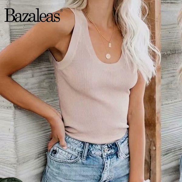 bazaleas vintage khaki women camis slim basic women tank fashion knitted n neck top, White
bazaleas vintage khaki women camis slim basic women tank fashion knitted n neck top, White