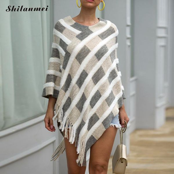 women's cape 2021 spring autumn striped pullovers knitted loose tassel soft shawl poncho women iiregular long batwing sleeve pullover s, Black
women's cape 2021 spring autumn striped pullovers knitted loose tassel soft shawl poncho women iiregular long batwing sleeve pullover s, Black