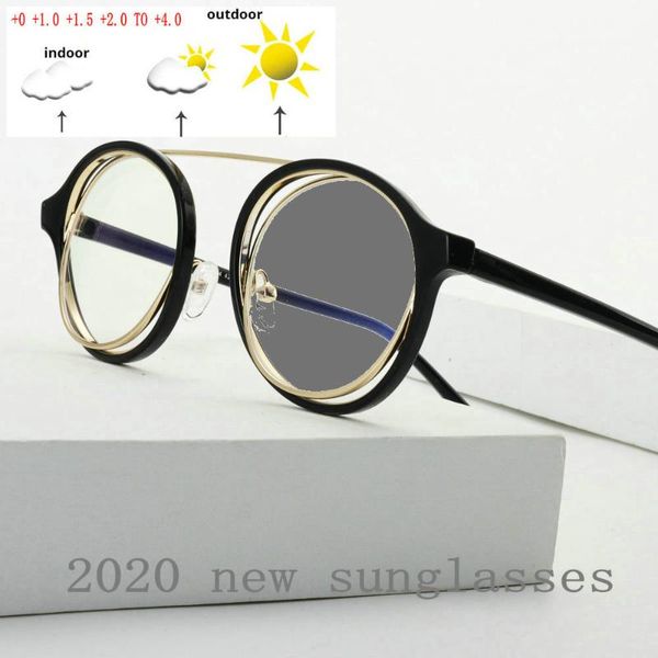 mincl 2020 fashion sunglasses pchromism round reading glasses men presbyopia hyperopia glasses women uv400 with box nx, White;black 
mincl 2020 fashion sunglasses pchromism round reading glasses men presbyopia hyperopia glasses women uv400 with box nx, White;black