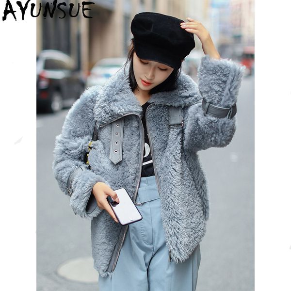 ayunsue double faced fur coat female natural sheep shearling fur coats winter jacket women korean genuine leather jacket my4029, Black
ayunsue double faced fur coat female natural sheep shearling fur coats winter jacket women korean genuine leather jacket my4029, Black