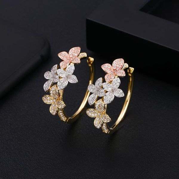 janeklly trendy geometric flower hoop earrings for women accessories full cubic zirconia earrings jewelry pendientes mujer moda, Golden
janeklly trendy geometric flower hoop earrings for women accessories full cubic zirconia earrings jewelry pendientes mujer moda, Golden