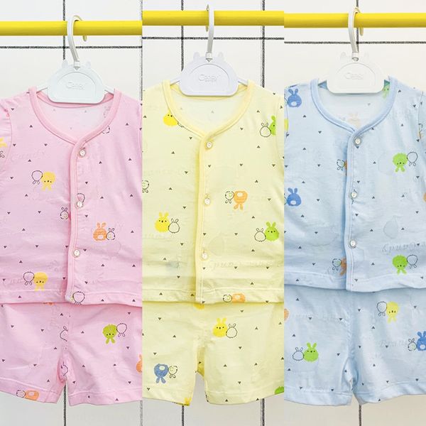 2020 baby male vest and shorts and female baby thin breathable vest jacquard short-sleeved shorts newborn suit
2020 baby male vest and shorts and female baby thin breathable vest jacquard short-sleeved shorts newborn suit
