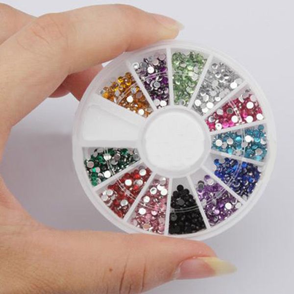 1800pcs 1.5mm nail art rhinestone glitter tip multicolor mix gems wheel oa66, Silver;gold
1800pcs 1.5mm nail art rhinestone glitter tip multicolor mix gems wheel oa66, Silver;gold