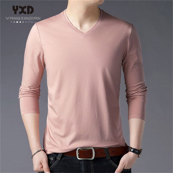 2020 spring autumn mercerized cotton men t-shirts long sleeve v-neck casual solid fashion t-shirts running homme clothing, White;black
2020 spring autumn mercerized cotton men t-shirts long sleeve v-neck casual solid fashion t-shirts running homme clothing, White;black