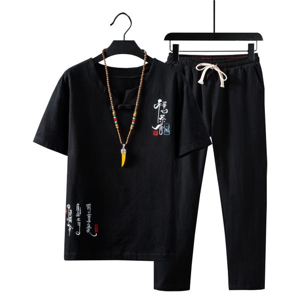 big size -5xl summer linen set men brand tshirt + pants men breathable casual beach set 2020 t-shirt fashion suits xxxxxl, Gray
big size -5xl summer linen set men brand tshirt + pants men breathable casual beach set 2020 t-shirt fashion suits xxxxxl, Gray