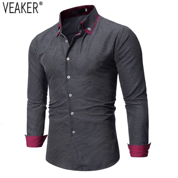 2019 autumn new men's casual long sleeve shirts male slim fit black blue polka dot patchwork shirt men business shirt s-2xl, White;black
2019 autumn new men's casual long sleeve shirts male slim fit black blue polka dot patchwork shirt men business shirt s-2xl, White;black