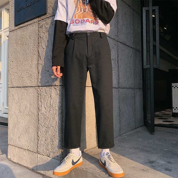 suit pants men's spring and summer 2020 new slim versatile pants casual ankle-length loose straight-tube teenager hong, Black
suit pants men's spring and summer 2020 new slim versatile pants casual ankle-length loose straight-tube teenager hong, Black