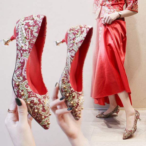 2020 red women shoes pumps high heels bedward single shoes female summer bridesmaid wedding party woman gladiator zapatos mujer, Black
2020 red women shoes pumps high heels bedward single shoes female summer bridesmaid wedding party woman gladiator zapatos mujer, Black