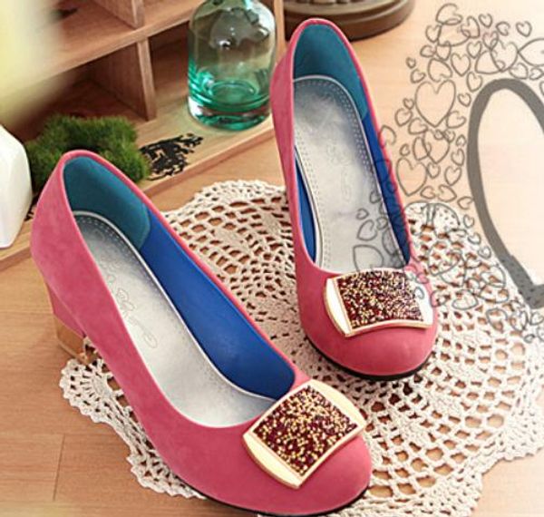2019 women's shoes in spring and autumn with new style high heel coarse heel round head suede @2150, Black
2019 women's shoes in spring and autumn with new style high heel coarse heel round head suede @2150, Black