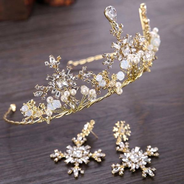 luxury high-end crystal pearl cross baroque tiaras earrings bride rhinestone headdress wedding party hair jewelry accessories jl, Golden;white
luxury high-end crystal pearl cross baroque tiaras earrings bride rhinestone headdress wedding party hair jewelry accessories jl, Golden;white
