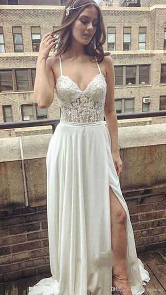 elegant deep v-neck spaghetti straps prom dress lace chiffon long with split special occasion dresses evening gowns sweep train dresses, Black
elegant deep v-neck spaghetti straps prom dress lace chiffon long with split special occasion dresses evening gowns sweep train dresses, Black