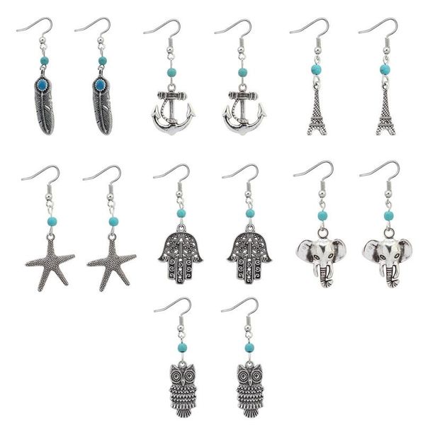 earrings chandeliers jewelry antique silver plated alloy feather anchor elephant owl drop earrings vintage wholesale er683
earrings chandeliers jewelry antique silver plated alloy feather anchor elephant owl drop earrings vintage wholesale er683