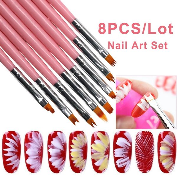 8шт DIY Nail Art Инструменты Набор Профессиональный набор кистей для ногтей Цвет Живоп
8шт DIY Nail Art Инструменты Набор Профессиональный набор кистей для ногтей Цвет Живоп