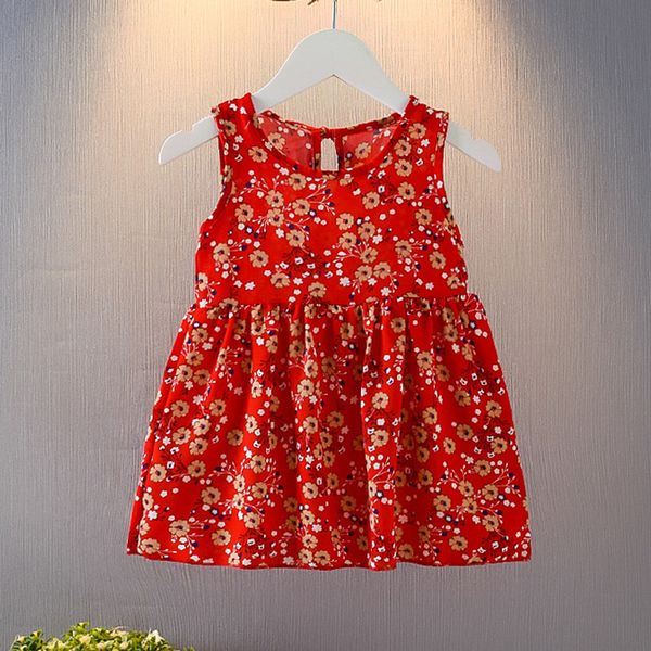 girl's dresses kid girl dress without sleeve floral print hollow-carved design bow tie classic round neck summer vest, Red;yellow
girl's dresses kid girl dress without sleeve floral print hollow-carved design bow tie classic round neck summer vest, Red;yellow