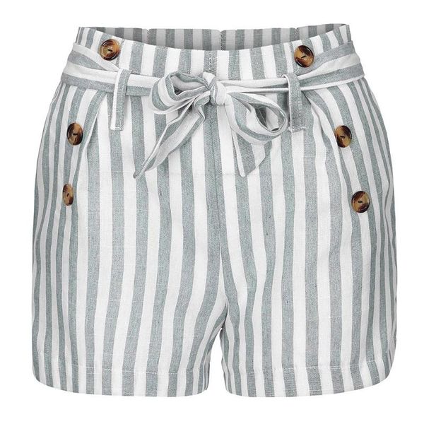 women's shorts summer casual women short pants elastic high waist mini fashion stripe loose lady button trousers, White;black
women's shorts summer casual women short pants elastic high waist mini fashion stripe loose lady button trousers, White;black