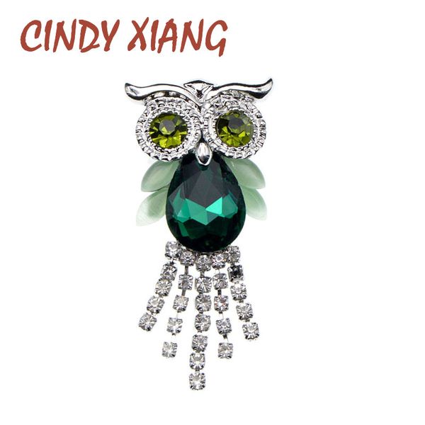 cindy xiang green color owl brooches for women rhinestone tassel pin animal design fashion jewelry new 2020
cindy xiang green color owl brooches for women rhinestone tassel pin animal design fashion jewelry new 2020
