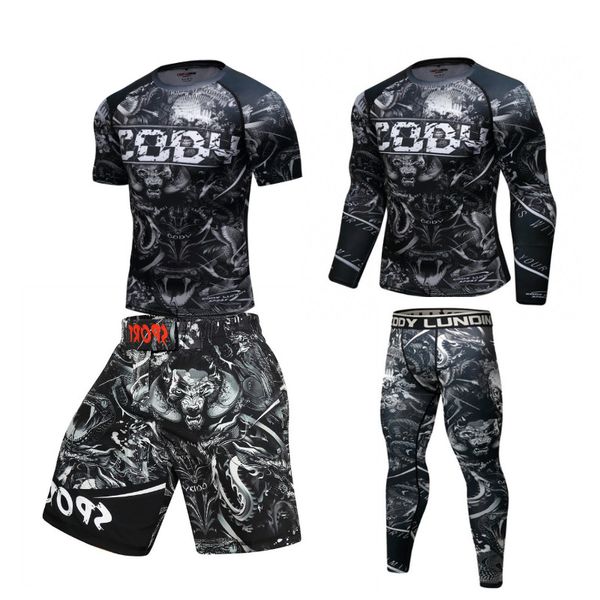 men's sports suit compression t shirt men rashguard bjj kickboxing jerseys+pants set workout tracksuit muay thai shorts, Black;red
men's sports suit compression t shirt men rashguard bjj kickboxing jerseys+pants set workout tracksuit muay thai shorts, Black;red