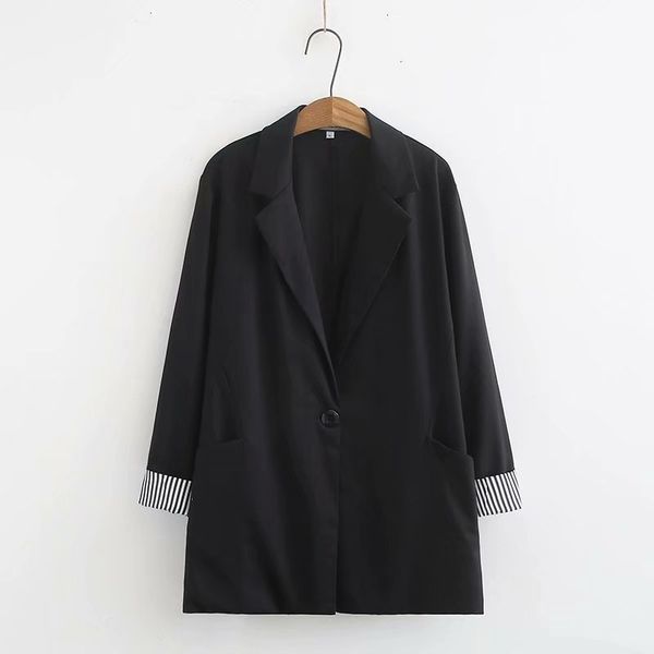 plus size xl-3xl womens fashion long sleeve black jackets and bussiness casual blazers, White;black
plus size xl-3xl womens fashion long sleeve black jackets and bussiness casual blazers, White;black