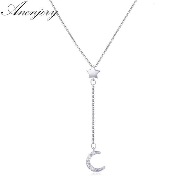 simple fashion micro cz moon star tassel 925 sterling silver necklace for women collares clavicle necklace kolye
simple fashion micro cz moon star tassel 925 sterling silver necklace for women collares clavicle necklace kolye