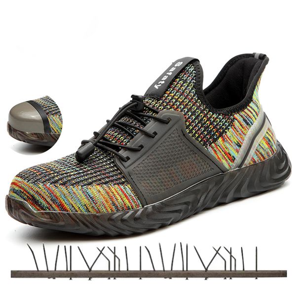 men's work safety shoes steel toe cap shoes indestructible breathable lightweight summer sports men's steel sports, Black
men's work safety shoes steel toe cap shoes indestructible breathable lightweight summer sports men's steel sports, Black