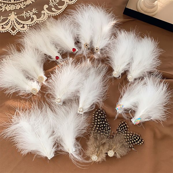 feather headdress hairpin fairy super fairy beautiful hair clip side clip girl japanese cute ancient style hair accessory, Golden;white
feather headdress hairpin fairy super fairy beautiful hair clip side clip girl japanese cute ancient style hair accessory, Golden;white