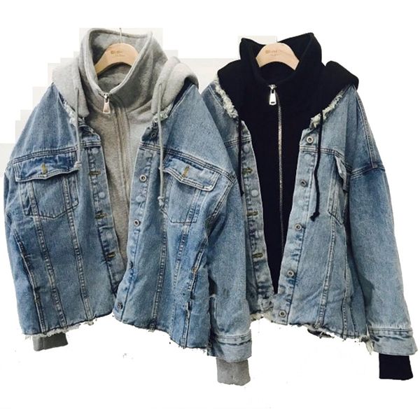 spring loose zipper female jacket harajuku detachable hooded plus size jean jacket female bf autumn coat denim for women, Black;brown
spring loose zipper female jacket harajuku detachable hooded plus size jean jacket female bf autumn coat denim for women, Black;brown