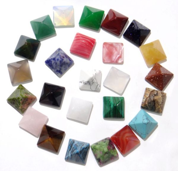 12mm natural stone turquoises tiger eye quartz crystal pyramid cabochon pendant for diy jewelry making necklace accessories30pcs, Silver
12mm natural stone turquoises tiger eye quartz crystal pyramid cabochon pendant for diy jewelry making necklace accessories30pcs, Silver